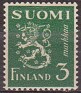 Finland - 1930 - Escudo Armas - 3 Markkaa - Verde - Finlandia, Coats Arms - Scott 175 - 0